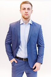фото Рубашка мужская VESTER  10416 W светло-голубая