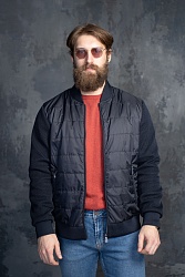 фото Куртка мужская на утеплителе с отд. из трикотажа DONATO (темно-синий)